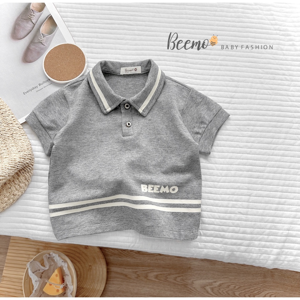 Áo polo  Beemo cộc tay bảnh bao cho bé trai