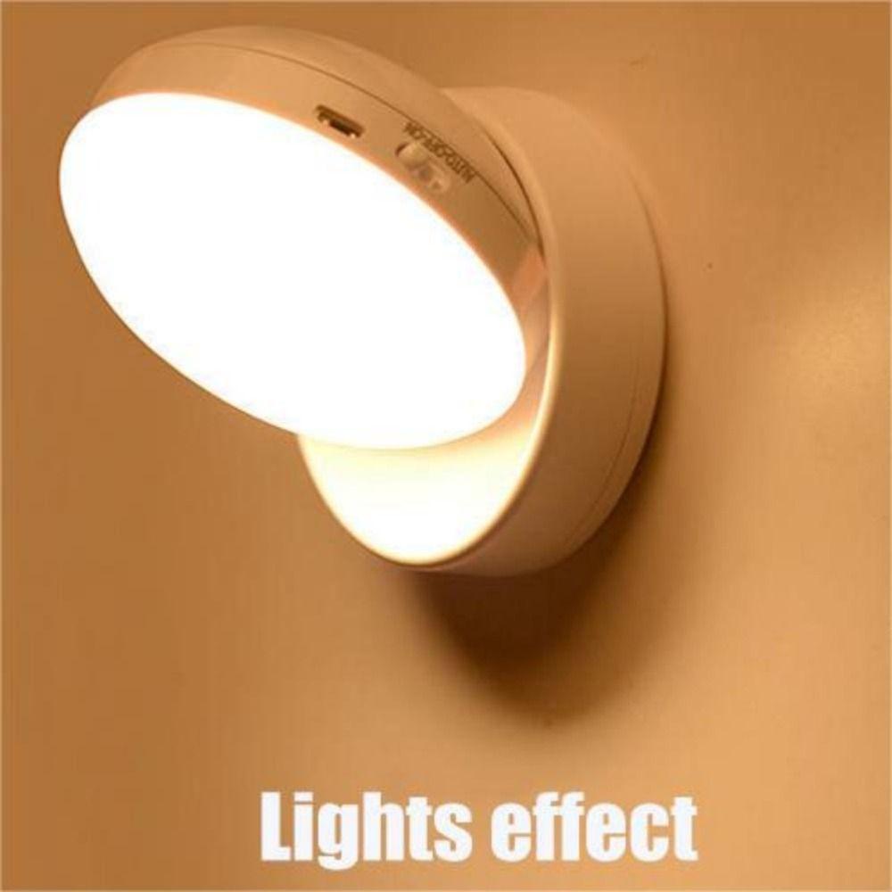 Đèn Ngủ Tròn Điều Khiển Bằng Âm Thanh / Ánh Sáng Ban Đêm Sạc USB