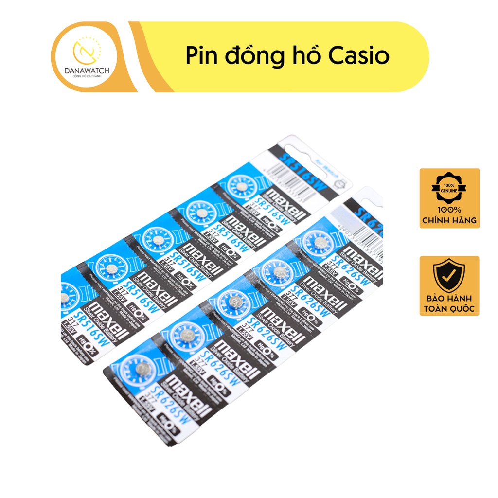 Pin đồng hồ Casio dòng pin thường dáng tròn viên lẻ chính hãng tuổi thọ cao