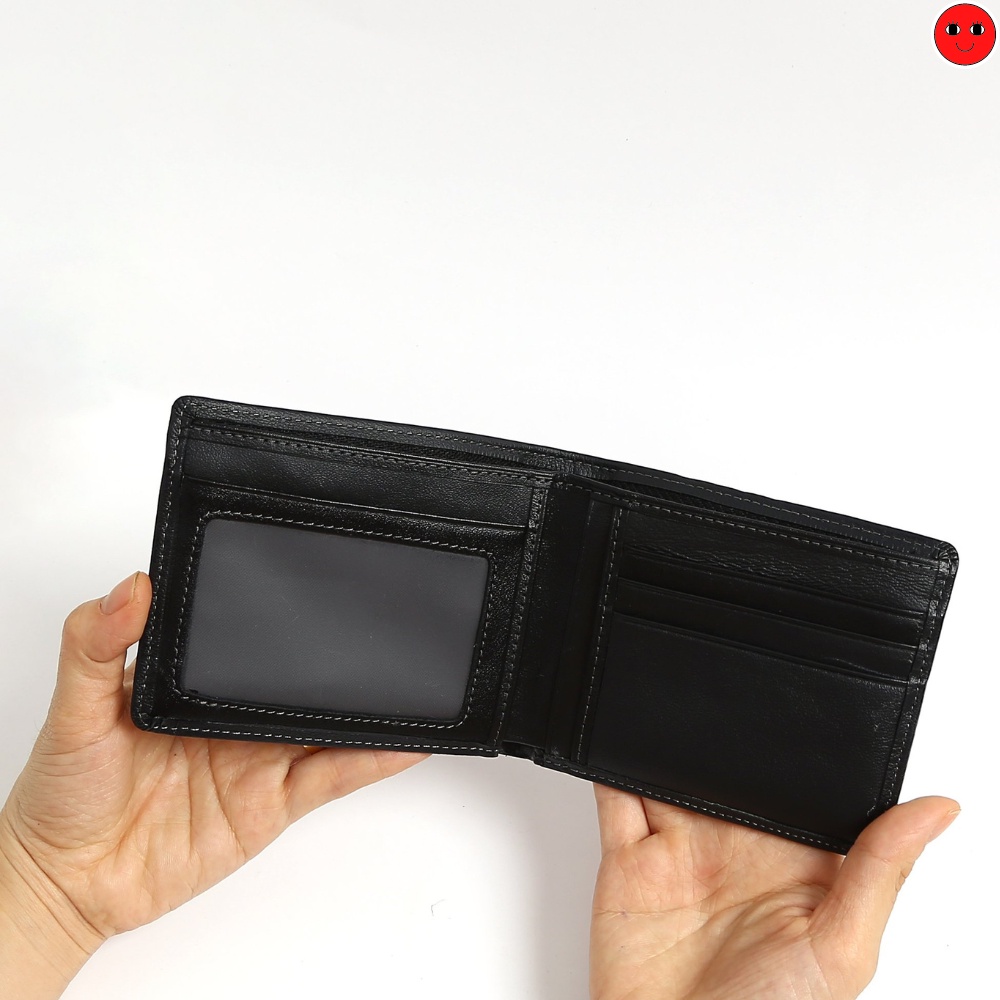 Ví Nam Ngang Gập Đôi Thiết Kế Đơn Giản - Bóp Da Cao Cấp - TRONBO - karro_shop