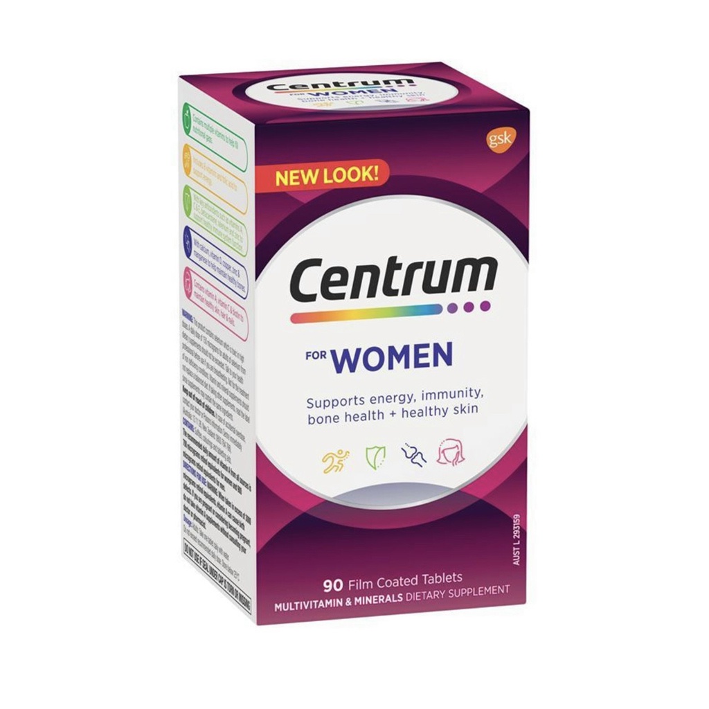 Viên Uống Bổ Sung Vitamin Tổng Hợp Centrum, Centrum Advance & Centrum Advance 50+ hộp 100 viên