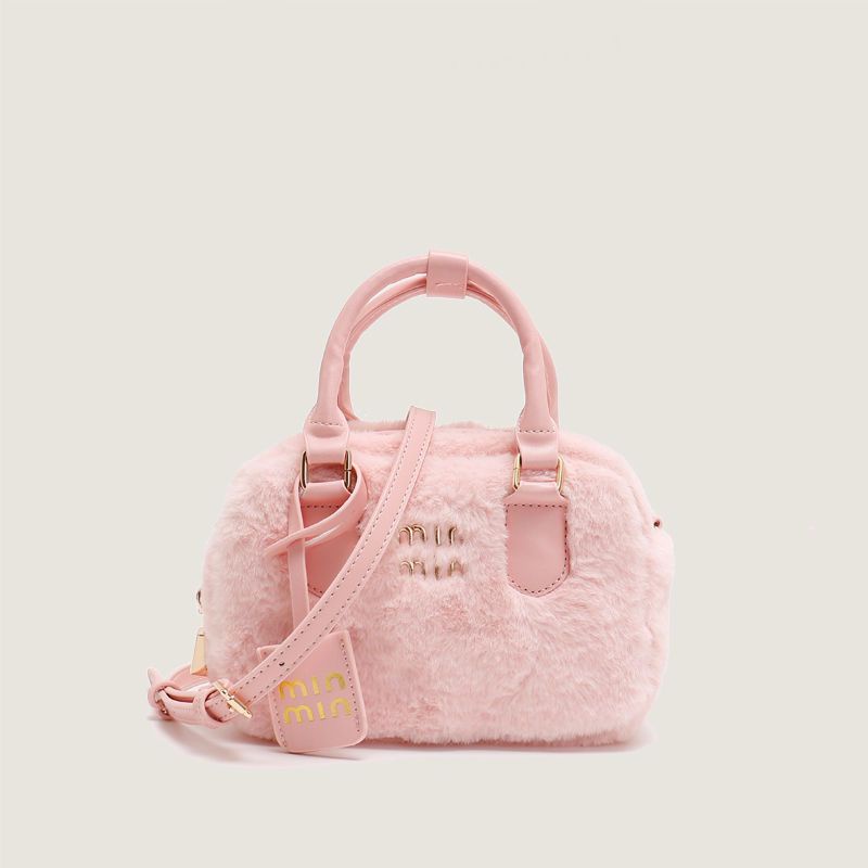 Túi Đeo Chéo Phủ Lông Phong Cách Hàn Quốc Dễ Thương Thời Trang Thu Đông Cho Nữ