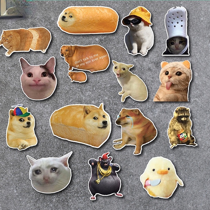 Bộ 50 Miếng Dán Họa Tiết Biểu Cảm Vui Nhộn Dễ Thương JP5