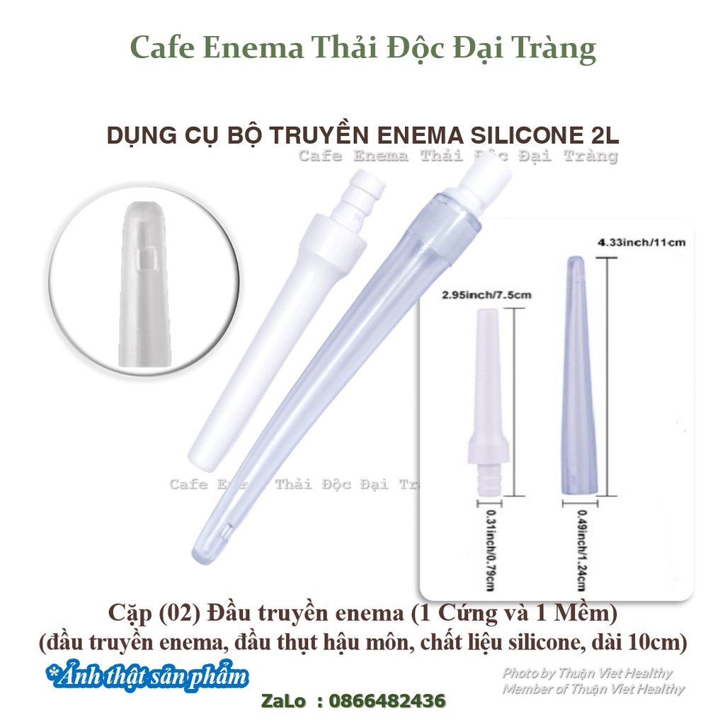 BÁN LẺ túi truyền silicone 2L thải độc cà phê dụng cụ bộ truyền thải độc đại tràng cafe enema gerson coffee silicone bag