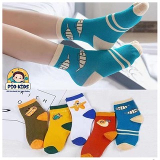 Tất cho bé, sét 5 đôi vớ cho bé trai bé gái dễ thương nhà Lion_Kids từ 3 - 6 tuổi