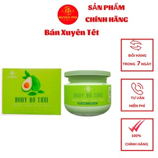 Kem Body Bơ Tươi Huyền Phi KBD, Dưỡng Trắng, Cấp Ẩm Mịn Màng
