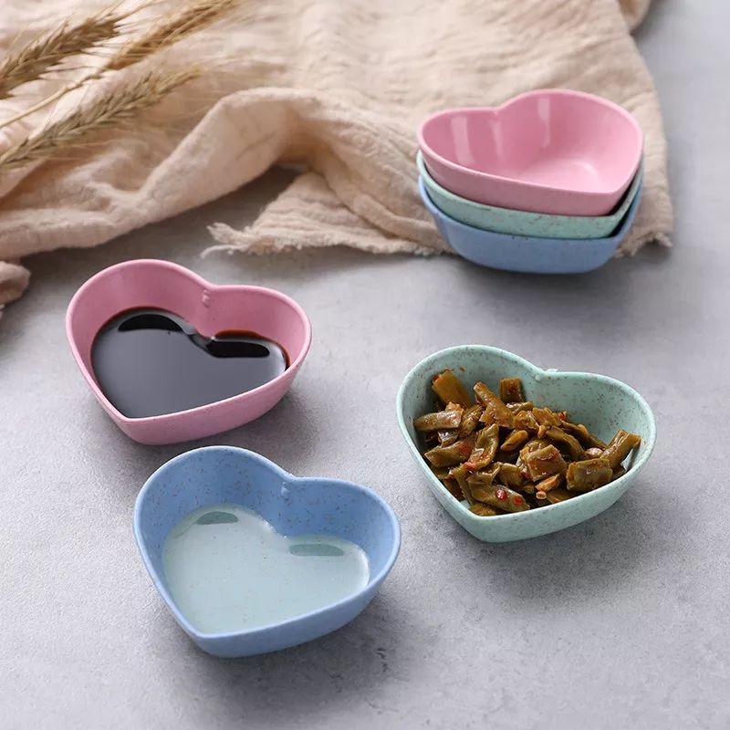 Chén Đựng Gia Vị Nước Chấm Nước Sốt Hình Trái Tim Độc Đáo