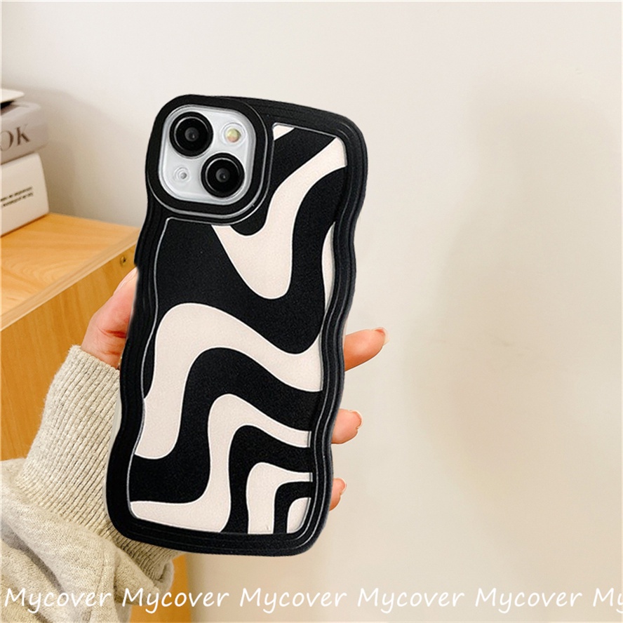 Ốp Điện Thoại Silicon Mềm Họa Tiết Sóng Biển Cho iPhone 14 13 12 11 Pro Max X XR Xs Max 6 7 8 Plus