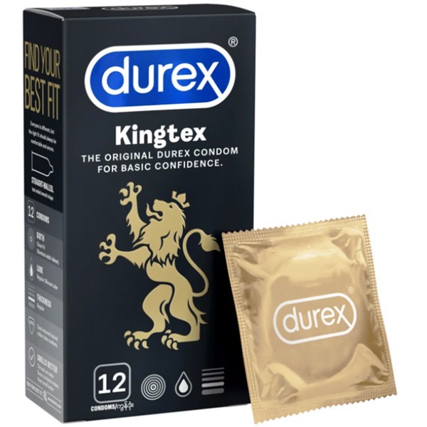 Bao cao su Durex Kingtex phân loại 3 bao và 12 bao