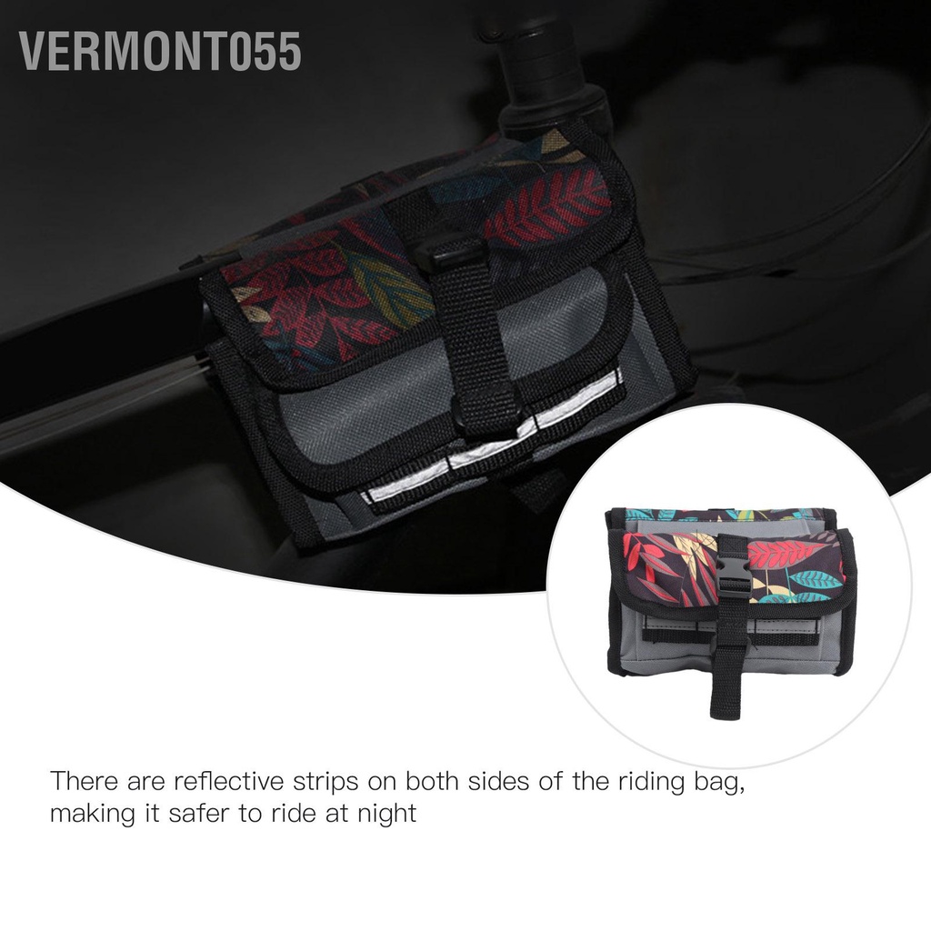 Có thể bán buôn Xe đạp leo núi Đa chức năng Túi đi xe chùm phía trước Gói khung Vermont055 Hàng giao ngay