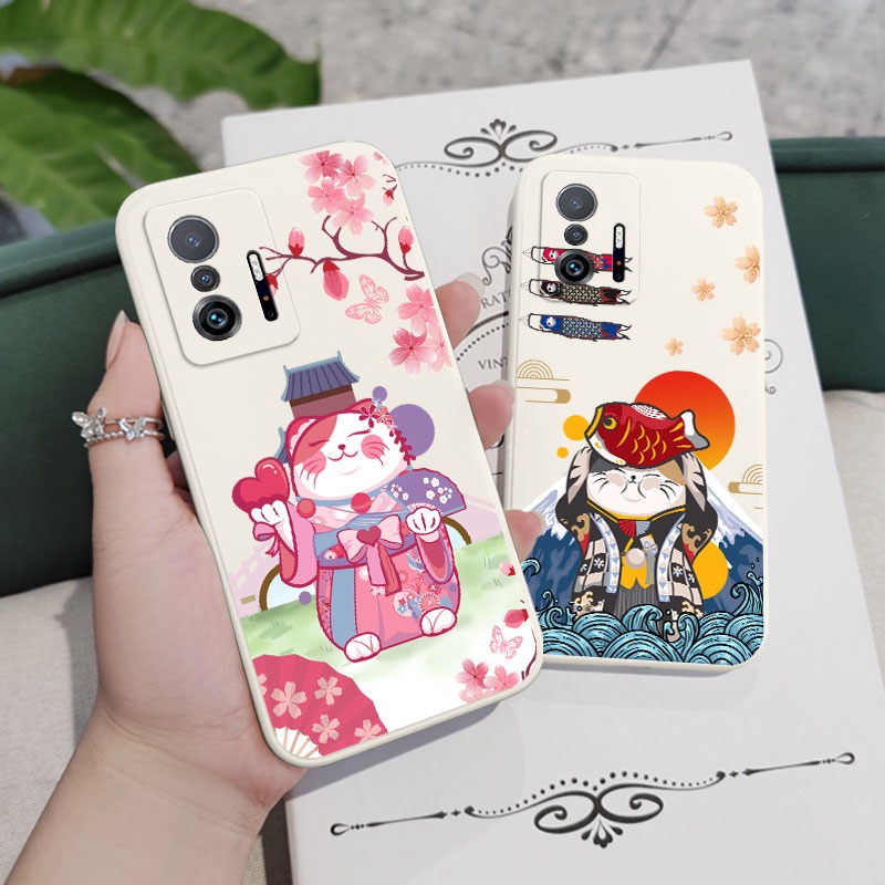Ốp Điện Thoại Họa Tiết Mèo Dễ Thương Cho xiaomi mi 13t 12t 11t 10t pro lite mi 9t pro