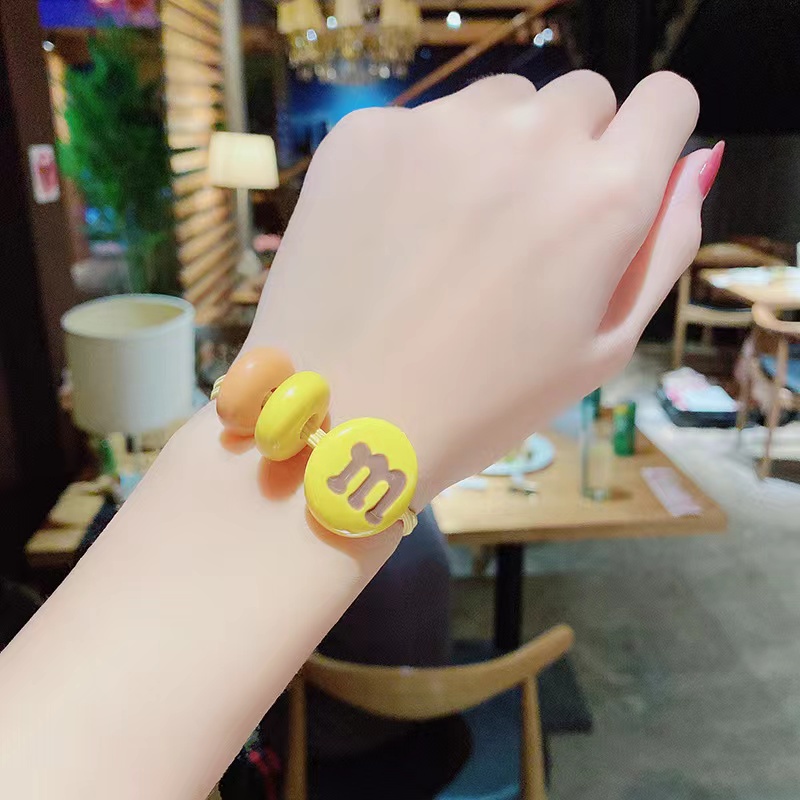 Dây Buộc Tóc Dây Cột Tóc Dễ Thương Với Mặt Dây Chuyền Vui Đậu M Phụ Kiện Thời Trang Cho Nữ AB267