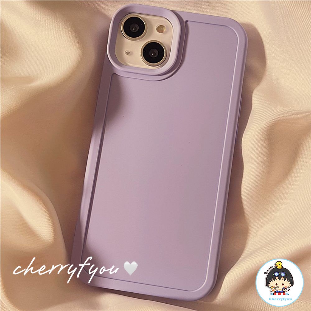 Ốp Điện Thoại Silicon TPU Mềm Màu Trơn Chống Sốc Sang Trọng Cho IPhone 11 13 12 14 Pro Max 8 7 Plus X XR