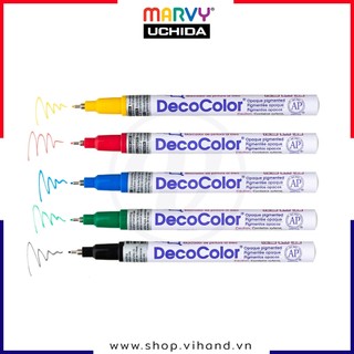 Bút sơn vẽ đa chất liệu, không xóa được Marvy Uchida DecoColor - Ngòi 0.8mm