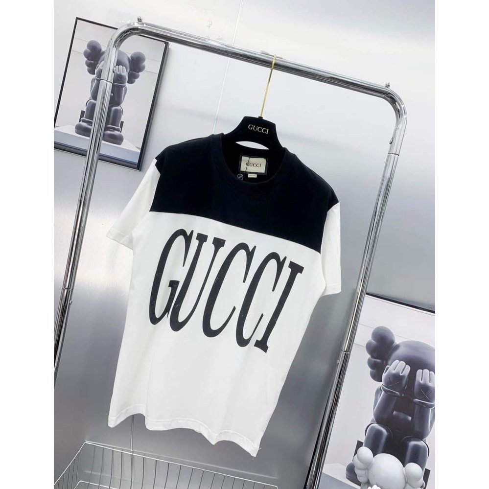 Áo Phông Cổ Tròn 100 In Chữ Guucci Siêu Cá Tính HOTTREND 2023
