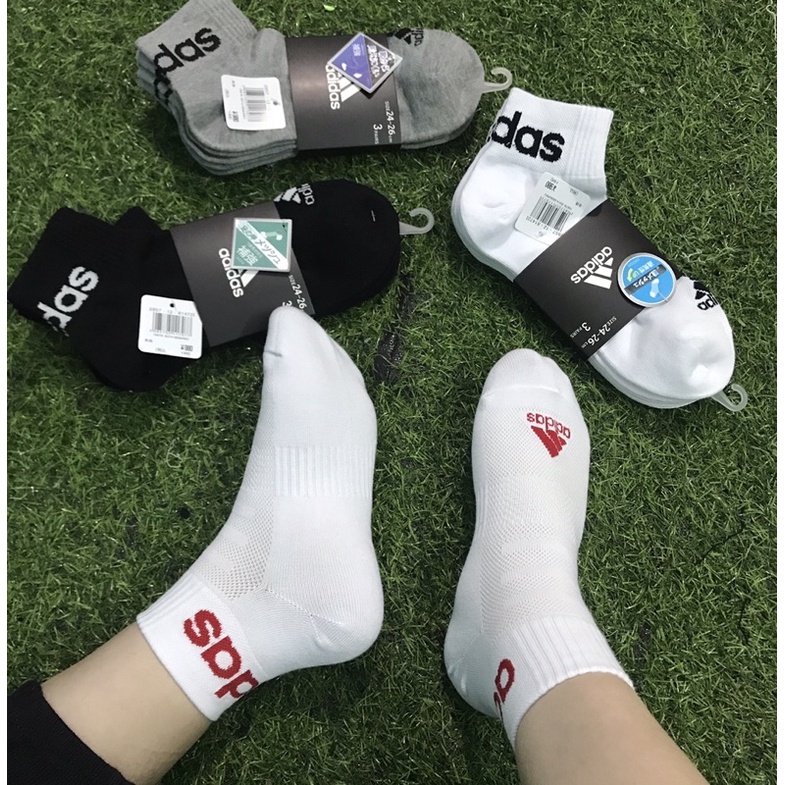 TẤT VỚ THỂ THAO ADIDAS CỔ TRUNG NAM NỮ XUẤT NHẬT