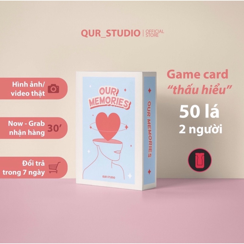 Bộ Bài Tình Yêu Thấu Hiểu Our Memories – Boardgame, Card Game Bởi QUR STUDIO Gắn Kết Thấu Hiểu Dành Cho Các Cặp Đôi