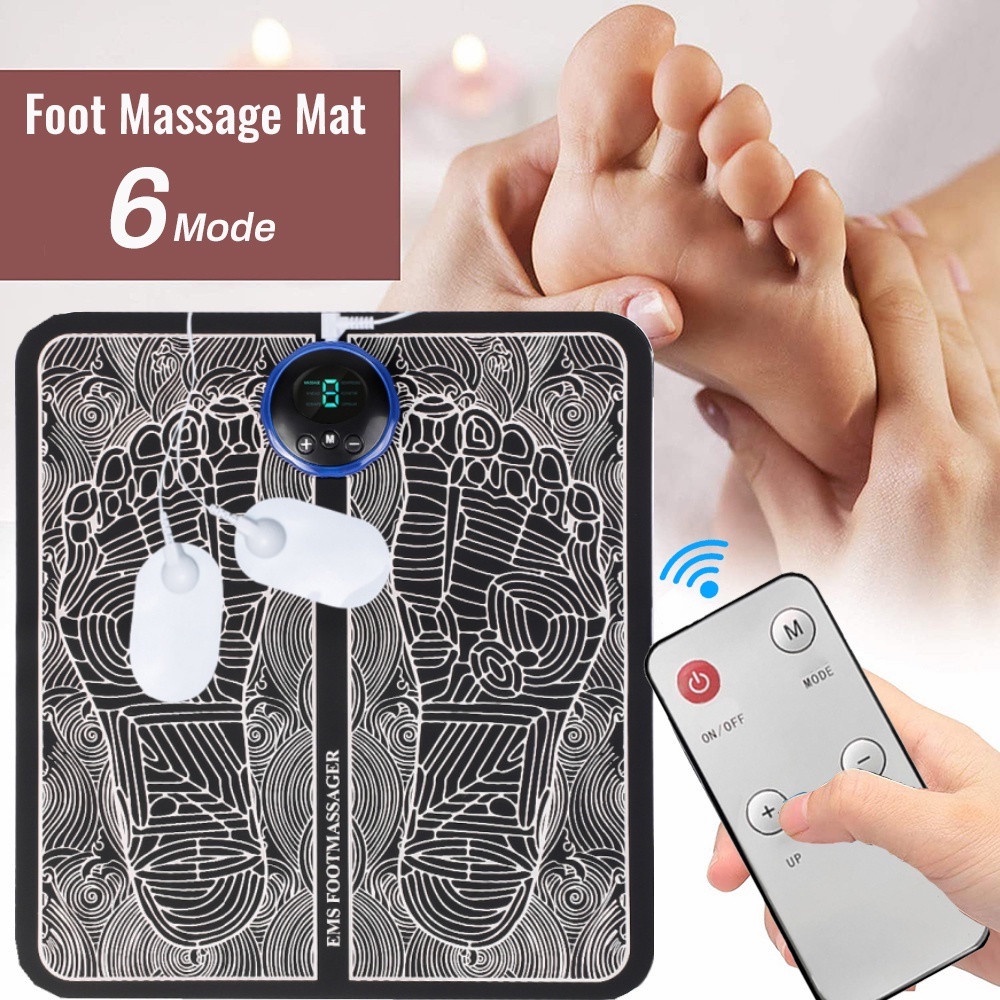 Đệm Điện EMS 2 Trong 1 Massage Chân Mini Thư Giãn Cơ Bắp