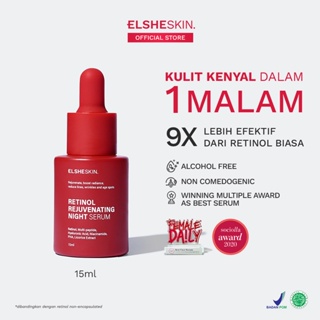 Image of [LIVE FLASH SALE] ElsheSkin Retinol Rejuvenating Night Serum - 15ml Retinol (Kulit Kenyal dalam 1 Malam) - Serum Anti Aging