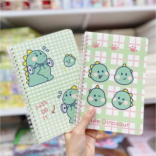 [SIÊU RẺ] Sổ lò xo A5 bìa đẹp, giấy chống lóa kẻ hàng ngang siêu cute
