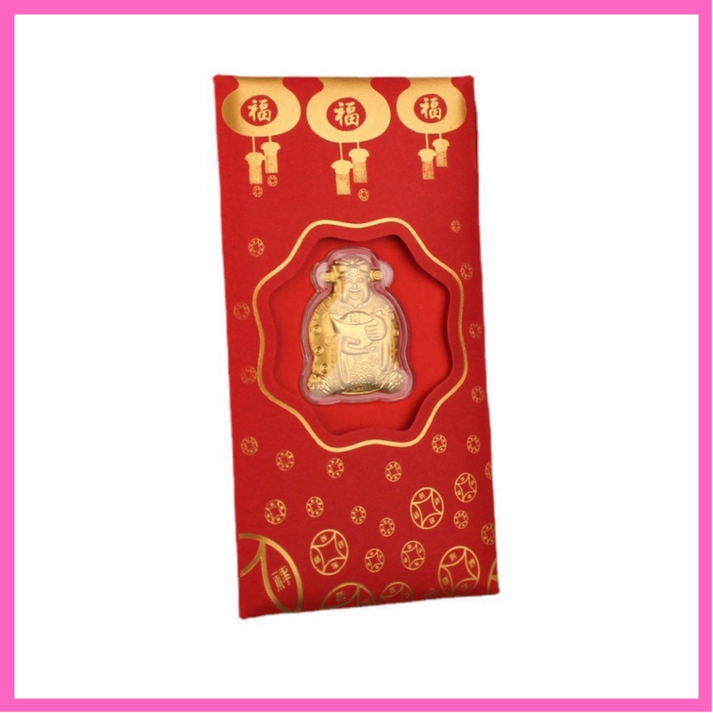 Lì xì thần tài đỏ mạ vàng may mắn tài lộc ngày vía thần tài, món quà ý nghĩa cho tết nguyên đán 2023 cực ý nghĩa