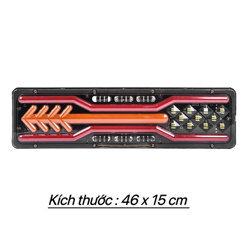 Cặp Đèn Hậu Mũi Tên Mẫu Mới Cao Cấp , Lắp Xe Tải Dùng Điện 24V