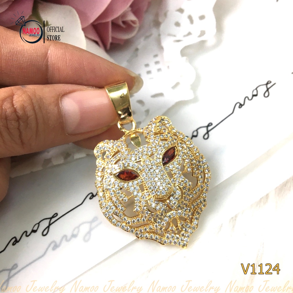 Mặt Dây Chuyền Thiết Kế Hình Báo Có Đính Đá Cho Cả Nam Và Nữ V1124 Namoo Jewelry