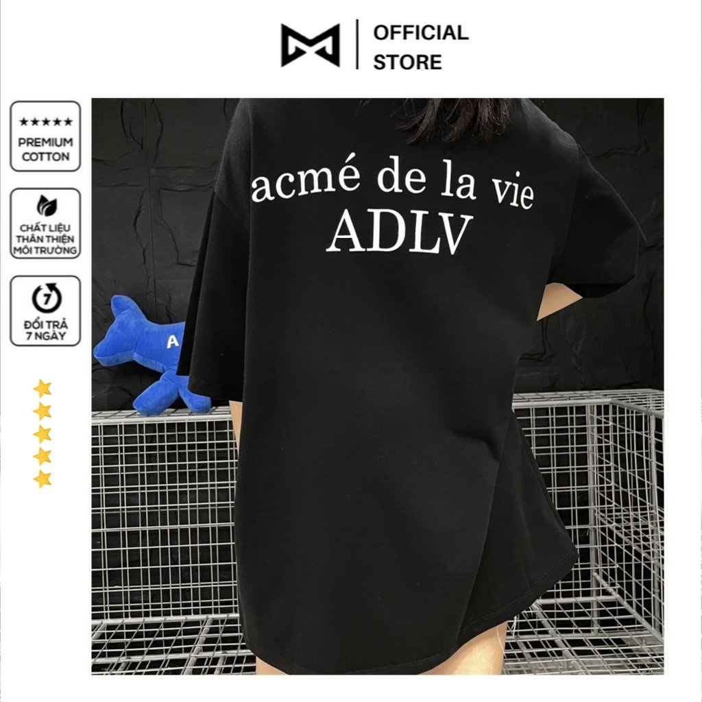 ADLV in chữ hàng chuấn đẹp UNISEX- Áo thun nam nữ basic in chữ