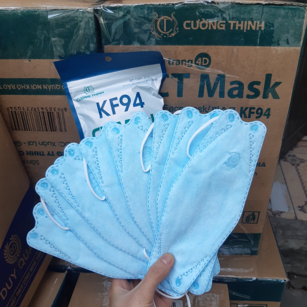 Khẩu trang - Khẩu trang kf94 CT mask 4D kháng khuẩn 4 lớp cao cấp công nghệ Hàn Quốc ôm sát khuôn mặt chống bụi mịn