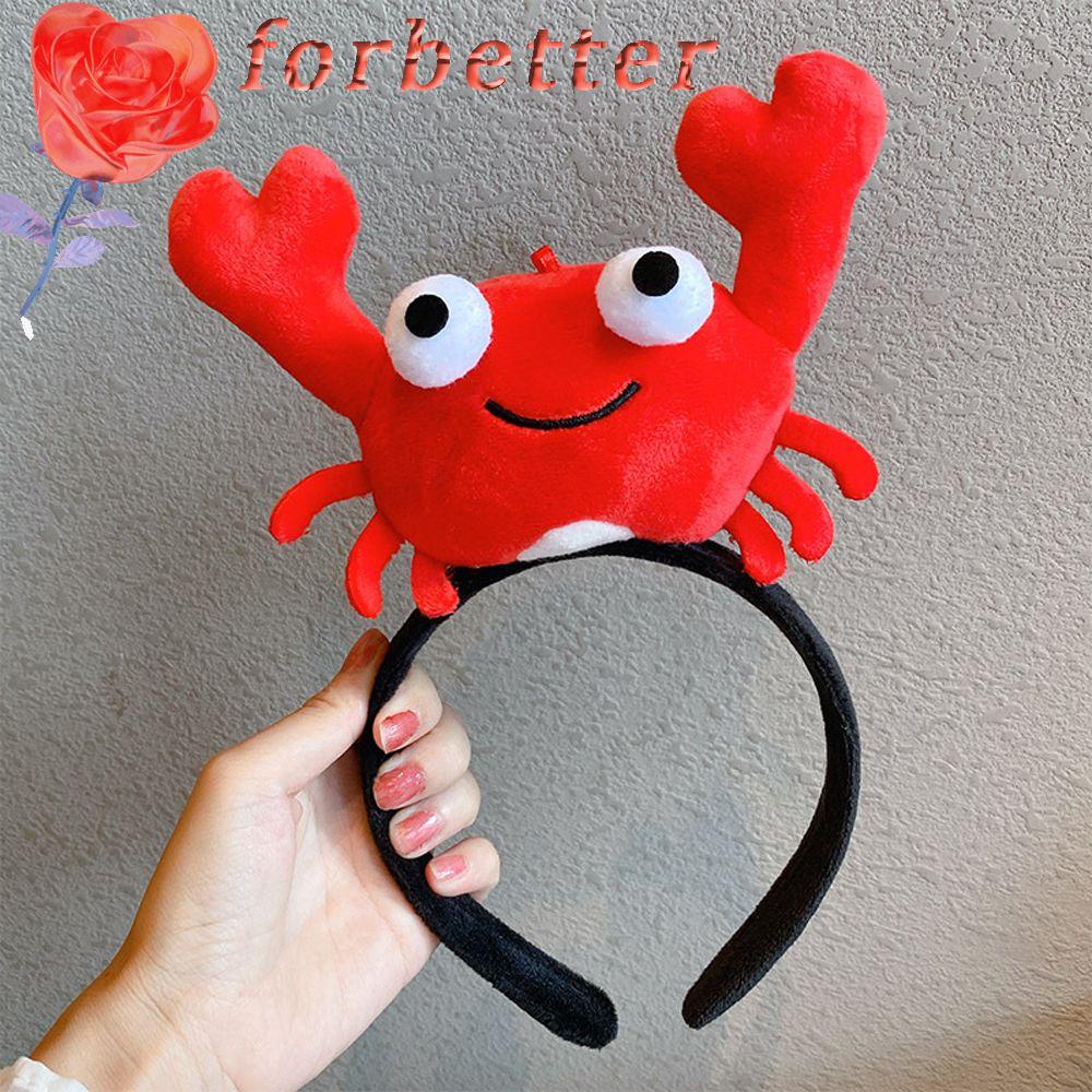 Băng Đô Cài Tóc Rửa Mặt Hình Chú Cua Nhồi Bông Kiểu Hoạt Hình Năm Mới Dễ Thương