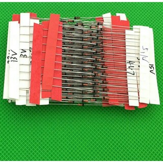 Combo 10 điốt ổn áp 0.5w các giá trị 5v1-5v6-6v2-12v-18v-20v chân cắm