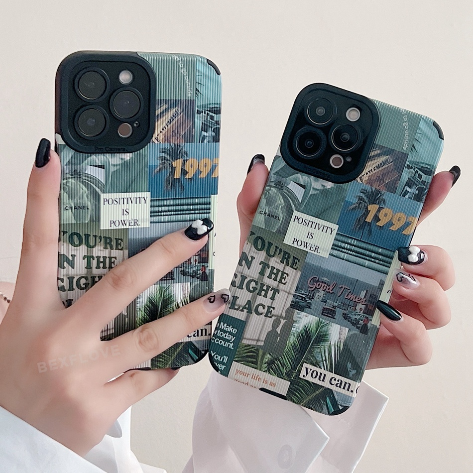 Ốp Điện Thoại Da Silicone Mềm Thời Trang Cho iPhone 11 12 13 14 Pro MAX 11Pro 12Pro 13Pro 7 8 Plus X XR XS MAX SE 2020 2022