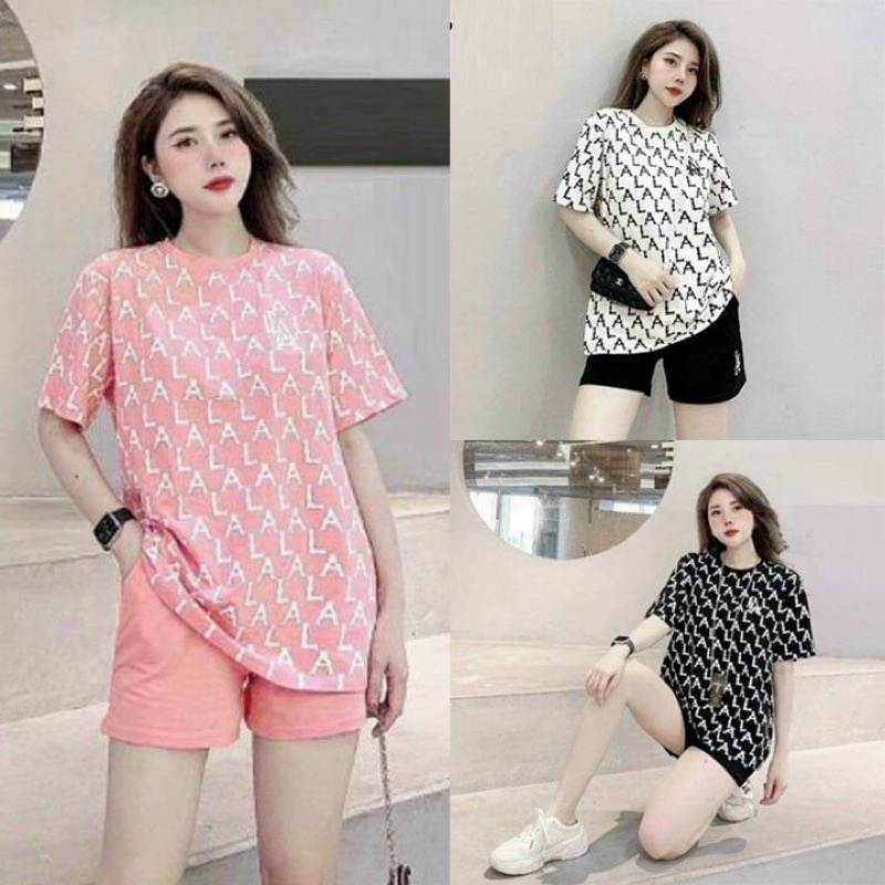 BỘ THUN SHORT ÁO PHOM RỘNG IN 3D