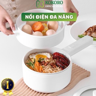Nồi Hấp Điện Nồi Lẩu Mini Kèm Lồng Hấp 2 Tầng Đa Năng