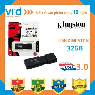 USB 3.0/2.0 Kington 32GB DataTraveler 100 G3 - Bảo hành 5 năm