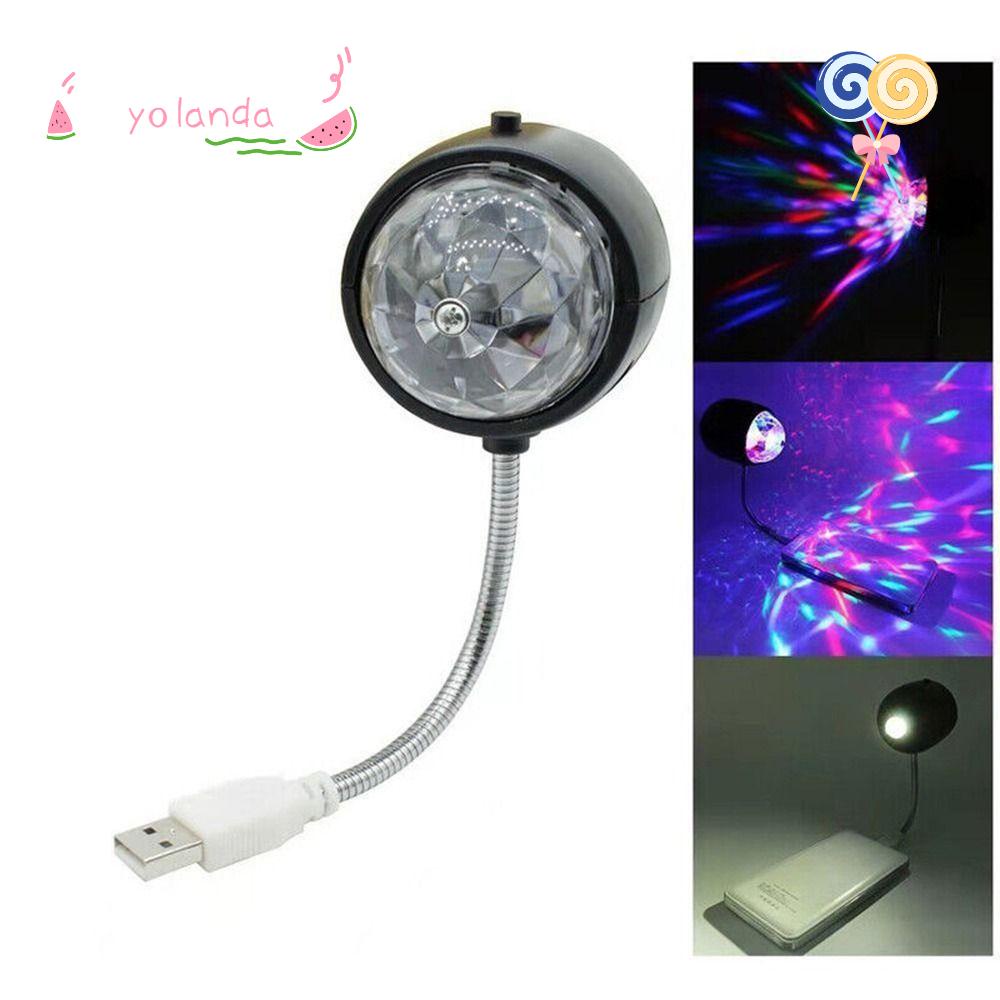 Đèn LED USB Nhiều Màu Xoay Tròn Chuyên Dụng Cho Sân Khấu|Đèn Chiếu Laser Hình Quả Bóng Ma Thuật Cho Sân Khấu / KTV
