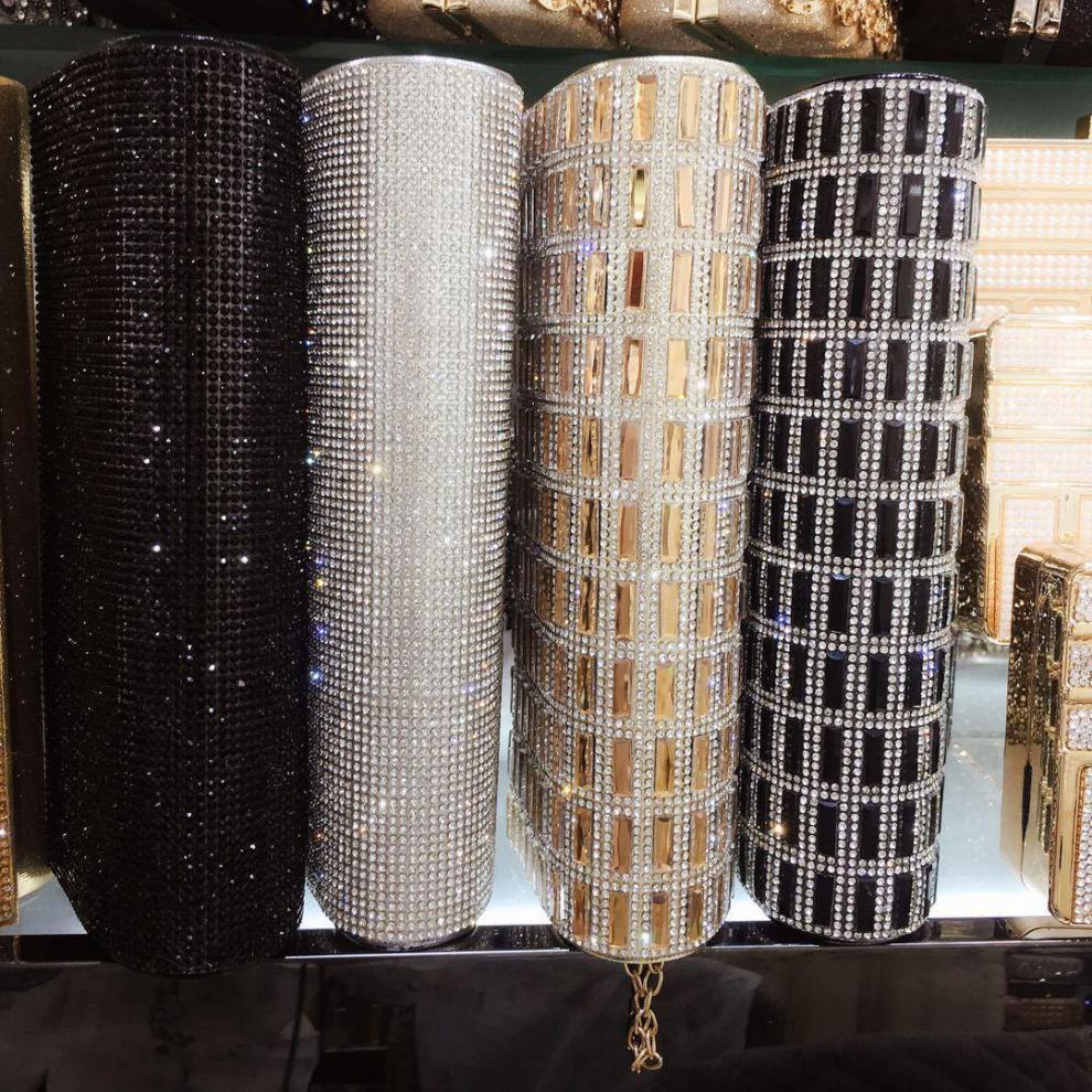 Ví Cầm Tay Đính Đá Lấp Lánh Thời Trang Cho Nữ