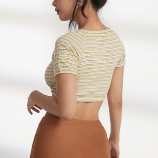 MAYBI Áo croptop thun kiểu nơ