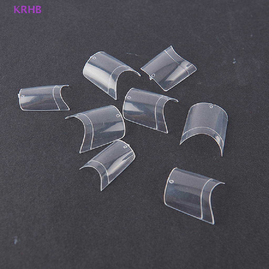 Set 500 Móng Tay Giả Ngắn Hình Vuông Kích Thước 10 (0-9) Mới