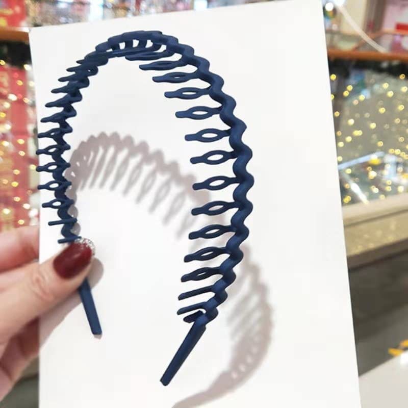 Băng Đô Cài Tóc Gợn Sóng Kèm Răng Lược Rửa Mặt JP5