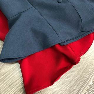 Áo Mixxo Nút Bọc Tay Xếp Li