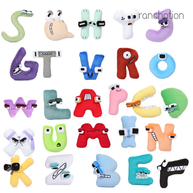 Set 26 Thú Nhồi Bông Hình Chữ Cái Alphabet / ABC Dành Cho Các Bé