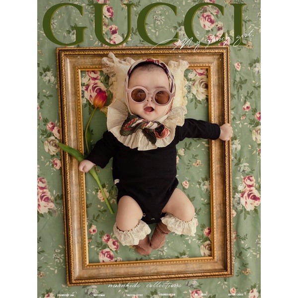 Bodychip dài tay cotton siêu co giãn, cổ bèo cách điệu hàng qccc 6-9kg