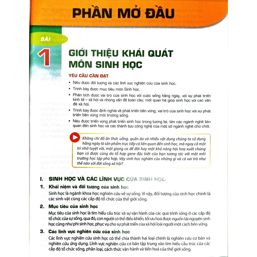 Sách - SGK Sinh học 10 - Kết nối tri thức với cuộc sông