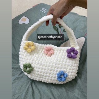 Túi len hoa || crochet bag | ảnh thật