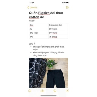 [HCM] (50-90kg) Quần bigsize dài legging thun cotton 4 chiều. drap gối codipa