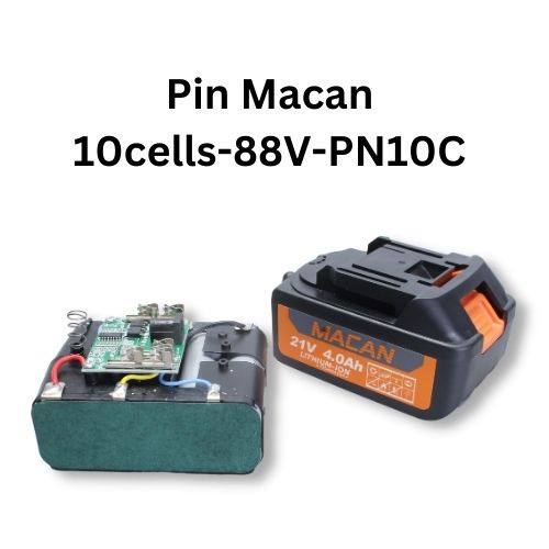 Pin 10 cell Macan -21V-4P chân pin phổ thông