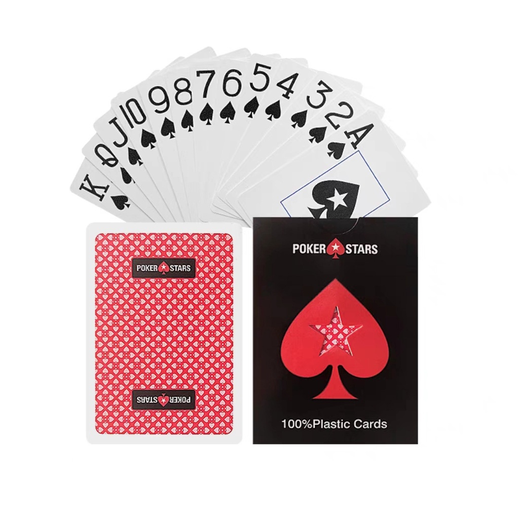 BN 53, Bộ bài tây nhựa Poker stars Texas Holdem bền đẹp cao cấp chống nước 100% nhựa