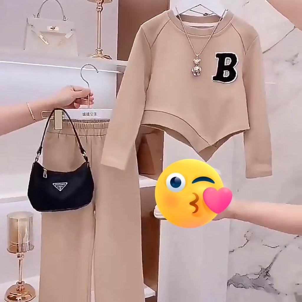 Bộ Nỉ đôi mẹ và bé cách điệu thời trang