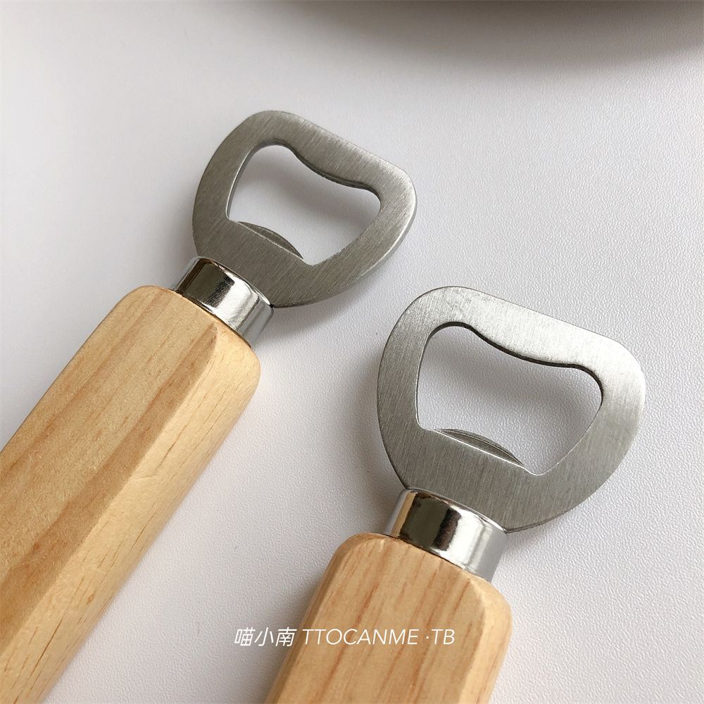 Dụng Cụ Hỗ Trợ Rót Bia Bằng Thép Không Gỉ Với Tay Cầm Bằng Gỗ